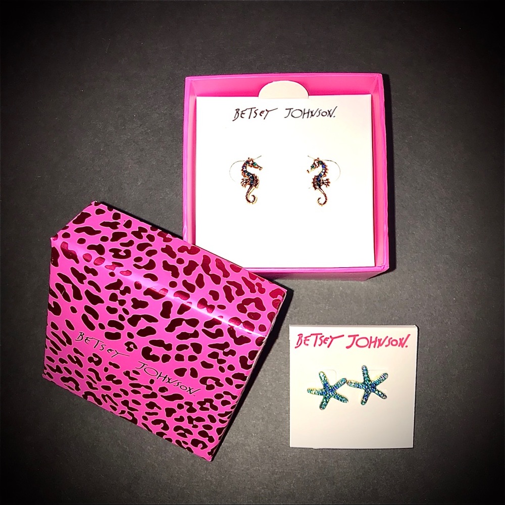 NWT-Betsey Johnson 2 Piece Earring-BUNDLES 10% OFF